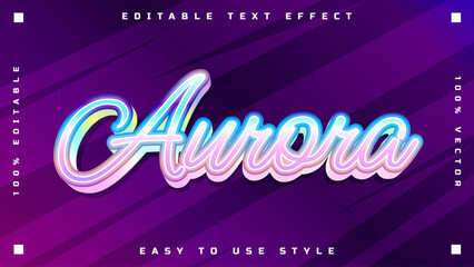 Luminous Gradient Wavy Text Effect with Vibrant Colors and Editable Style for Creative Typography Design