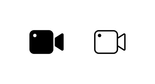 Video camera icon in generic style. Media recording symbol