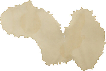 Coffee stains isolated on white background