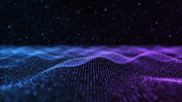 Abstract Digital Waveform Data Visualization Background.