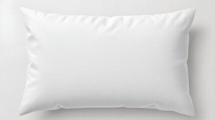 Obraz premium Soft white pillow on plain background for home decor