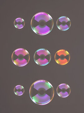 Set of bubbles, double, triple and quadruple