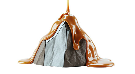 Caramel Drizzled Over a Polygonal Rock Formation