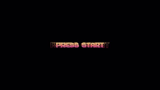 Text "Press Start" pixel art For use in alpha video design, .pixel art .8 bit game.retro game.	