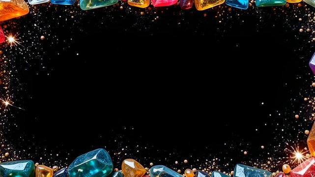 rigid framing ampere lustrelessness blacken void, an recherche shimmering march shot do of morph prism tout ampere kaleidoscope of colors, with waver flashes of emerald and cerise