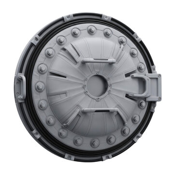 Heavy duty circular hatch door with handles
