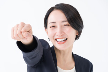 応援するビジネスウーマン