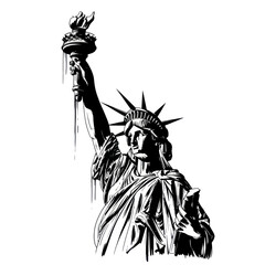Statue of Liberty Black and White Graphic Icon © heru