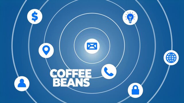 Set of 7 coffee icons vector