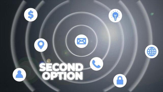Second option business icons set vector