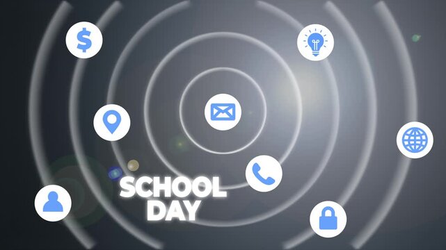 School icons vector set for education