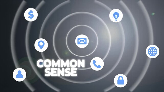 Common sense business icons vector