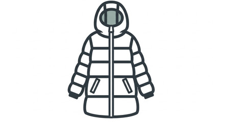 Winter Puffer Jacket with Hood. © ERIS