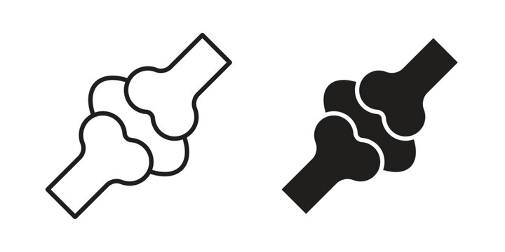 Joint icon on white background. Simple vector illustration for graphic and web design