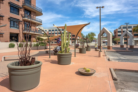 Modern buildings in downtown Scttsdale AZ.