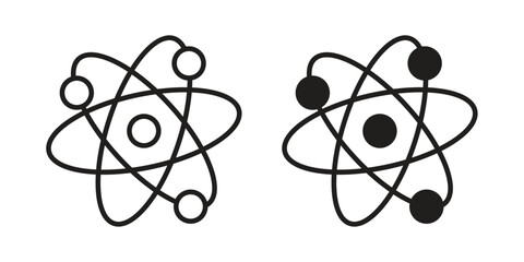 Physics icon on white background. Simple vector illustration for graphic and web design © Gary