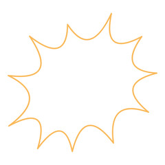 Outline Comic Blast Frame