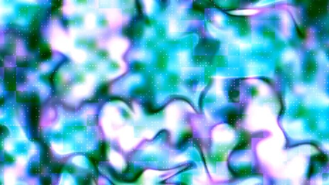 Abstract Holographic Background with Teal Purple Shine.