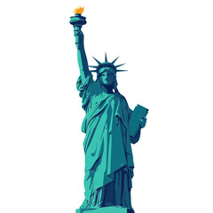 Fototapeta premium Statue of Liberty Torch Flame Iconic Landmark New York City USA