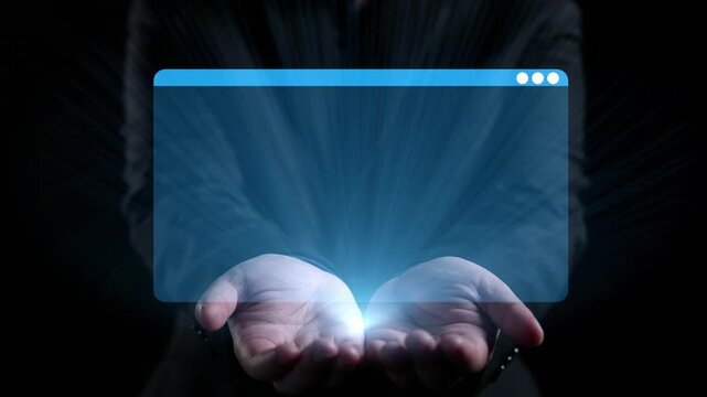 Hands cradle a glowing digital code environment, showcasing various programming languages like HTML, Python, Java, and C. The image symbolizes technology and innovation. Qubit