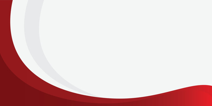 Abstract Red and Gray Curved Wave Background Minimal Modern Design