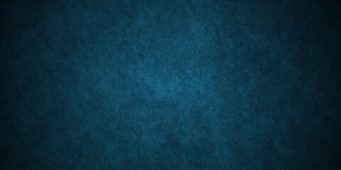 Fototapeta premium Dark Blue wall grunge backdrop texture, watercolor painted mottled blue background, bright ink watercolor textures black paper background.