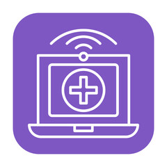 Obraz premium Touchless Health Screening Vector Icon