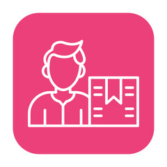 Fototapeta premium Delivery Man Vector Icon