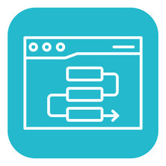 Fototapeta premium Dependency Vector Icon
