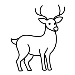 Obraz premium Deer icon vector