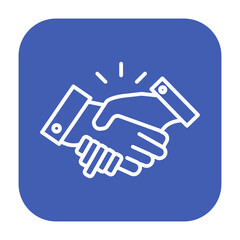 Fototapeta premium Handshake Vector Icon