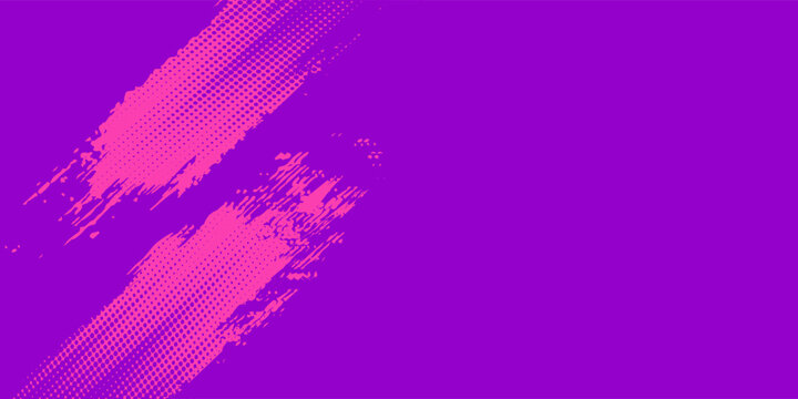 Running Poster Design %E2%80%93 Abstract Colorful Splash Illustration in Purple and Blue for City Marathon