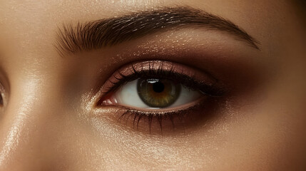 Obraz premium Lucid Realism Cinematic Close-Up Photo of a Human Eye, Capturing Lifelike Detail, Vivid Iris Colors, Reflections, and Fine Textures for Portraits, Creative Projects, or Artistic Visuals