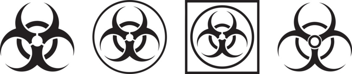 Premium toxic hazard icon.