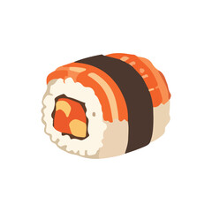 Flat design Icons sushi, sashimi, maki, sushi roll and more. Simple flat vector illustration © Griyolabs