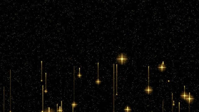 Abstract Luxury Hanging Award Particle Animation Alpha Channel Transparent BG