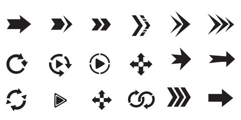 A collection of various icons representing different actions and functions.