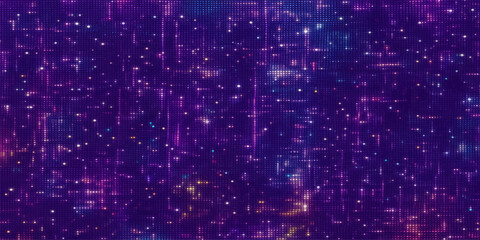 Digital Nebula: A captivating, neon-infused digital art piece showcases a mesmerizing expanse of data, stars and digital space. © FANUSH