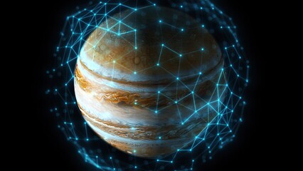 Jupiter with technology © turbomotion046