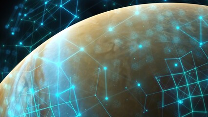 Jupiter with technology © turbomotion046