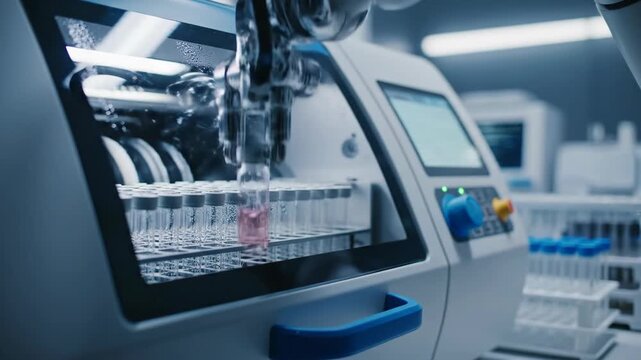 Advanced Laboratory Equipment Monitoring Medical Tests and Diagnostics.