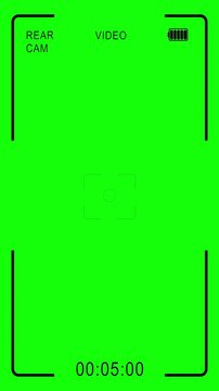Clean vertical app screen recorder overlay with active time code and green screen. Designed for accurate interface timing. Ideal for promo videos.