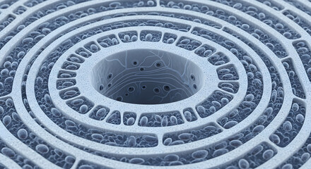 Intricate spiral architecture design for modern building and urban planning