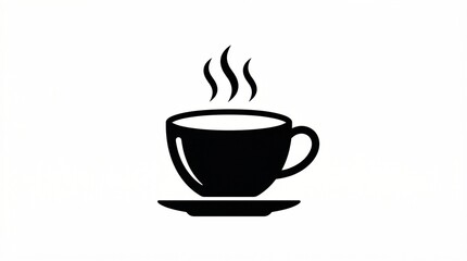 Fototapeta premium Coffee Cup Silhouette Icon