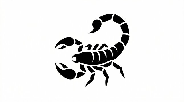 Stylized Scorpion Silhouette
