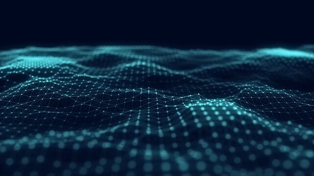 Audio wave from Abstract music blue waves oscillation Futuristic sound visualization music technology sample 4K UHD