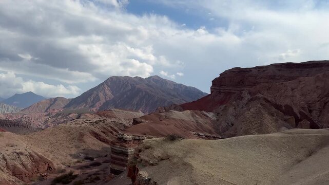 Red mountains in Salta are primarily found in the Quebrada de las Conchas (Shells Gorge) along Route 68, between Salta and Cafayat