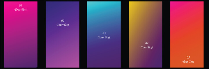 Fototapeta premium Abstract Vertical Gradient Background with Modern Color Blocks