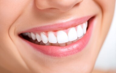 Obraz premium Perfect Smile Showcasing Clean Enamel and Gum Health
