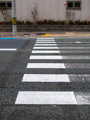 廃止された横断歩道の自転車横断帯